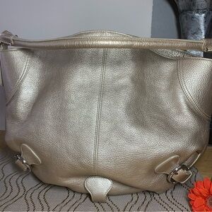 Salvatore Ferragamo Metallic Gold Hobo Bag
